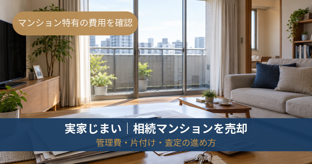相続した実家マンションの管理費・片付け・査定を確認する方法