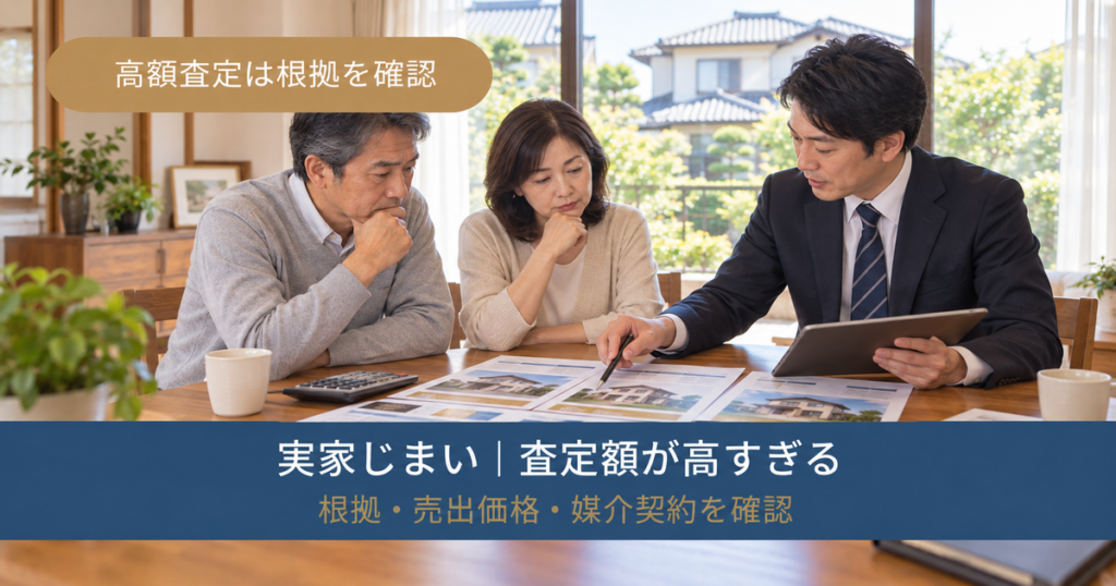 不動産査定額が高すぎるときに根拠と売出価格を確認する方法